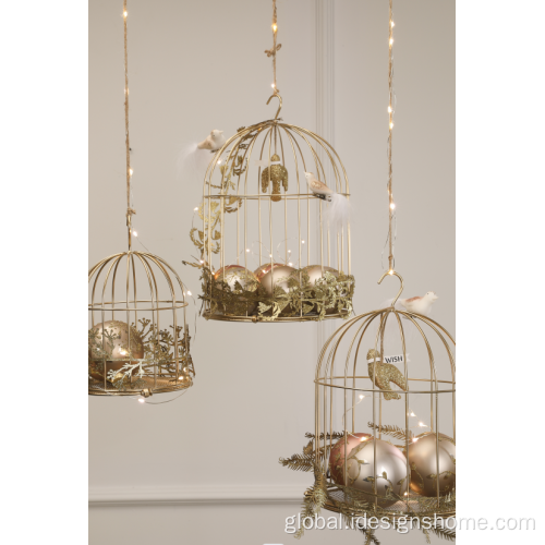 Clear Glass Ball Ornaments Christmas Artificial Bird Christmas Tree with Clip Manufactory